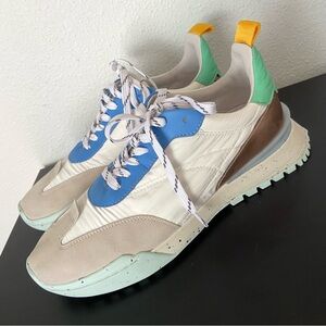 NEW ONCEPT Brooklyn Leather Suede Lace Up Sneakers Multi